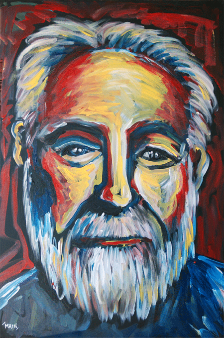 Alvy Painted Portrait by Jennifer Main