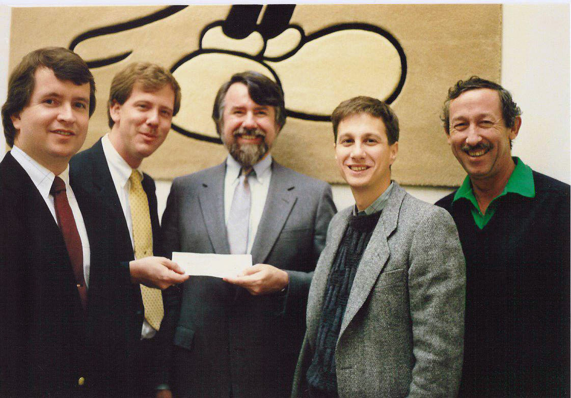 First Check From Disney 1986